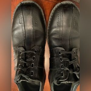 Clarks Men’s 70851 black leather lace up loafers sz 10 1/2